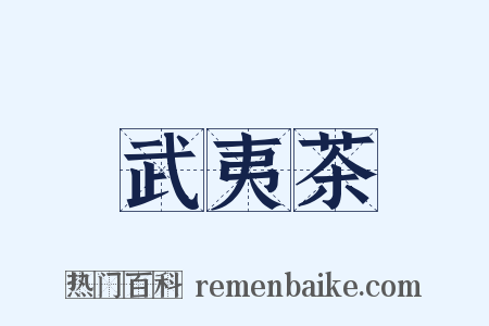 武夷茶是什么意思的图片